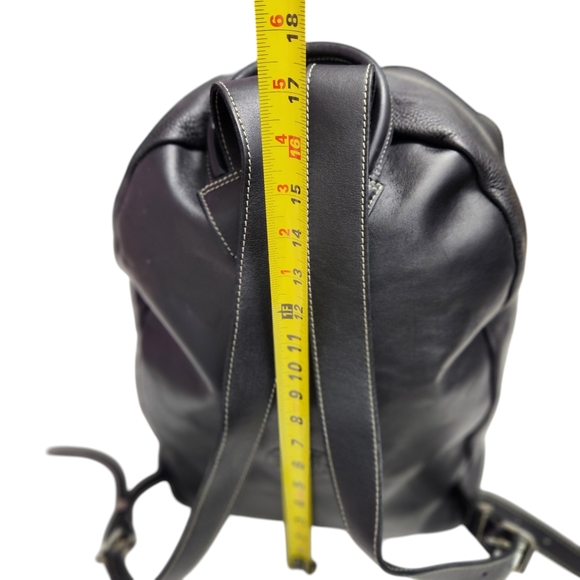 Men's Roots Pebbled Leather Backpack - Picture 8 of 15